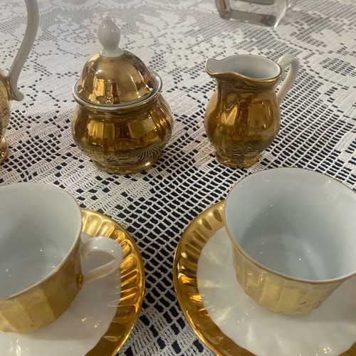 Wunsiedel Bavaria vintage porcelain coffee set like new, 15 pieces