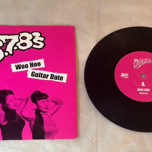 The 5.6.7.8's Woo Hoo / Guitar Date vinyl like new, 7” 45 RPM