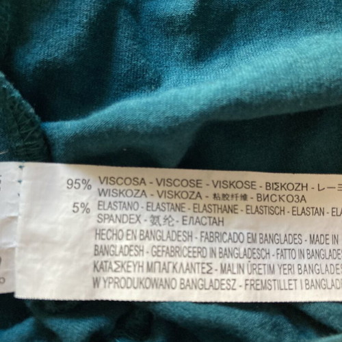 Strapless Bershka blouse medium like new, petrol color