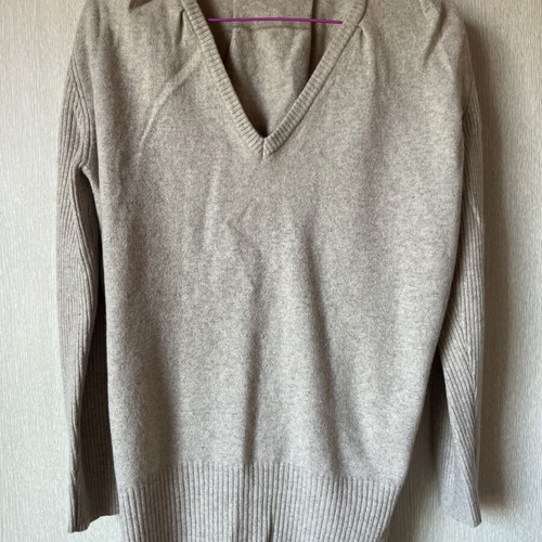 Sisley beige wool sweater, size M