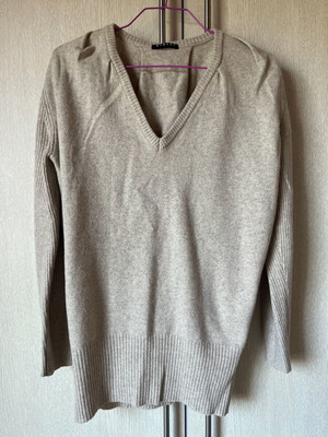 Sisley beige wool sweater, size M