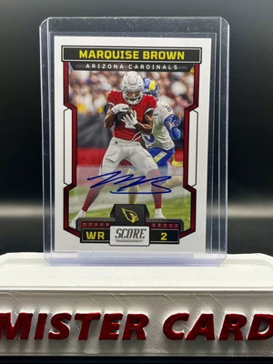 2023 Panini Score Football Marquise Brown Auto Cardinals #155 σαν καινούργιο