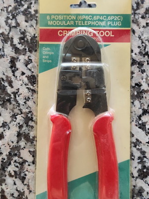Telephone press for 6p phone plug, cutter and stripper, new