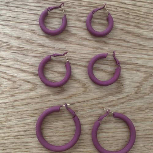 Earrings like new, 3 pairs