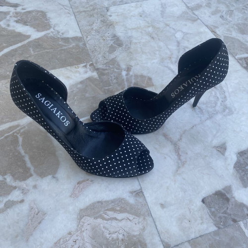 Sagiakos Peep Toe Heels Like New, Black and White, Size 37