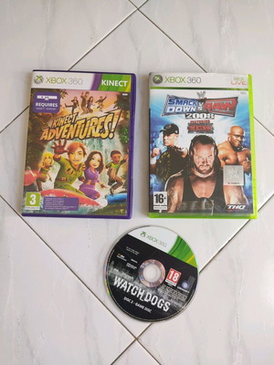 Παιχνίδια Xbox 360 μεταχειρισμένα, 3 τεμάχια με κουτιά και CD