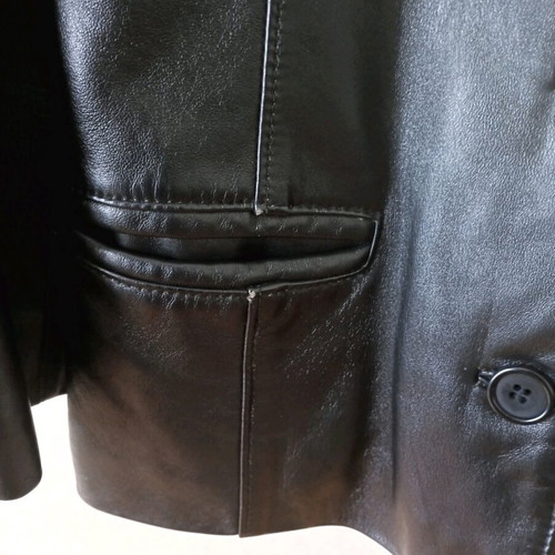 Vintage Convoy leather jacket like new, black, size XL