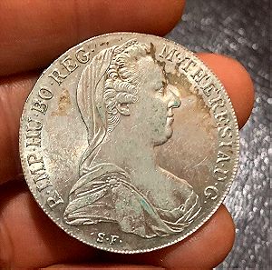 Νομισμα 1780  Μαρία θερεσια restrike ασημένιο