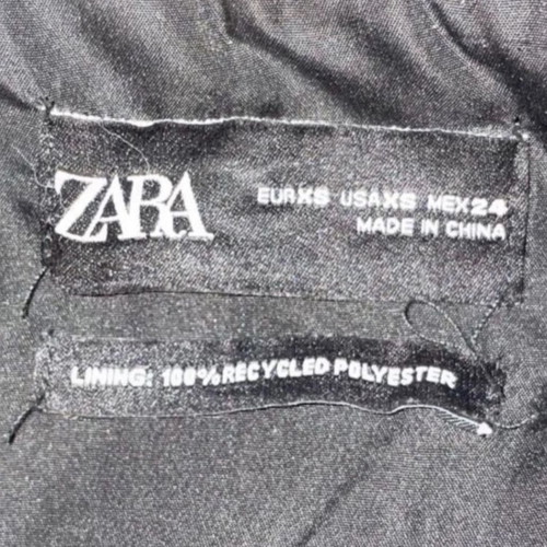 Zara long fur black-brown like new, size XS