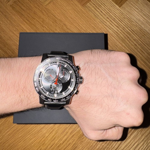 Tissot Supersport Chrono Quartz watch like new, black, men's