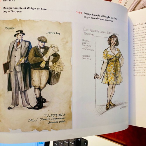 Character Costume Figure Drawing book used, English