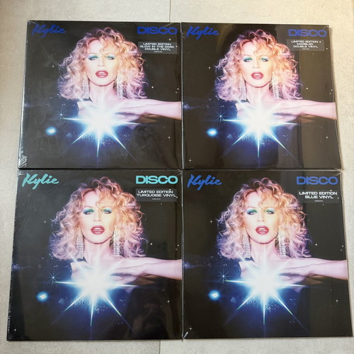 Kylie Minogue Disco Complete Collection 4x Coloured LPs Signed CD Print
