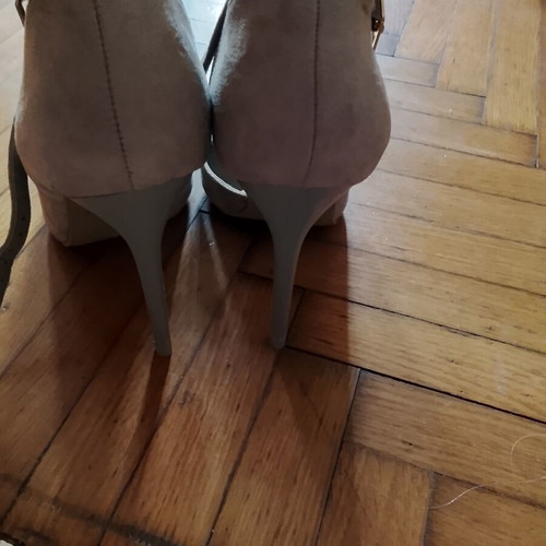 A To Z Greek high heel grey stiletto pumps, size 38