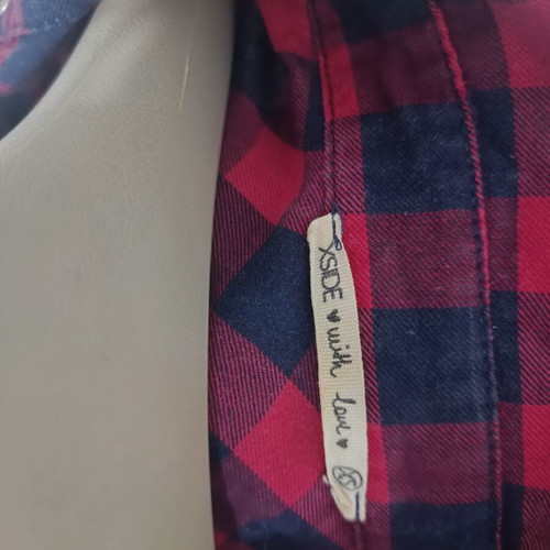 Checked shirt like new, blue and red, with pockets, size XS