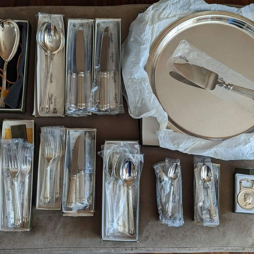 Christofle Aria complete cutlery set new