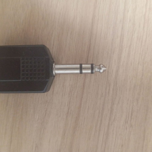 Adapter Converter 6.5mm male to two 6.5mm female used
