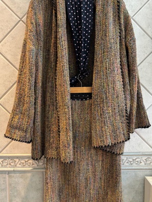 MP di Annalisa Paresi wool two-piece set like new, multicolor