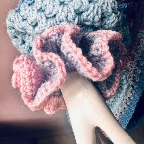 Handmade knitted cardigan new in pastel shades
