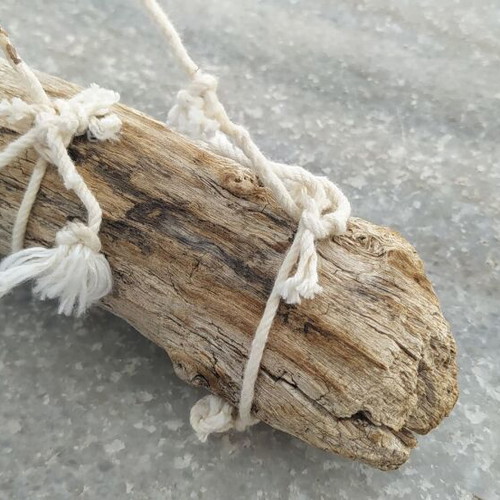 Decorative handmade boat new with driftwood