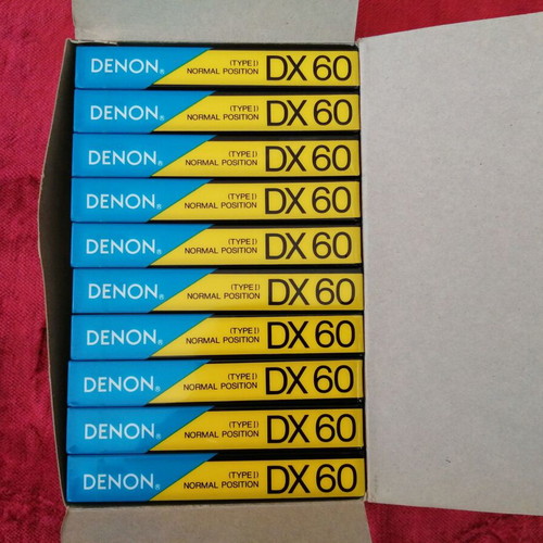 Κασέτες ήχου Denon πακέτο 10 τεμ 60 λεπτών καινούργιες