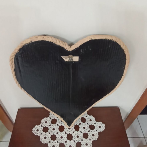 Handmade decorative heart with driftwood