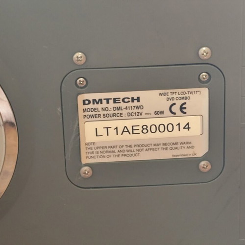 DMTECH 17 inch color TV with built-in DVD
