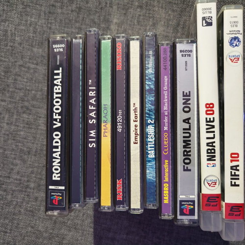PS1, PS3 and PC game bundle with 11 titles including FIFA 10 and NBA Live 08