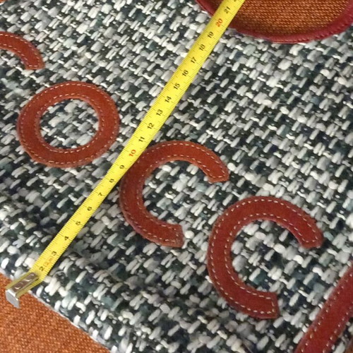 Coccinelle knitted shoulder bag like new with leather details
