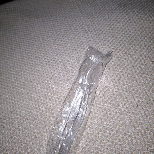 Missprinted plastic spoons new