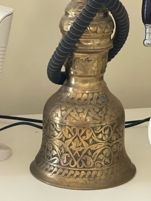 Vintage brass hookah used, aristocratic style