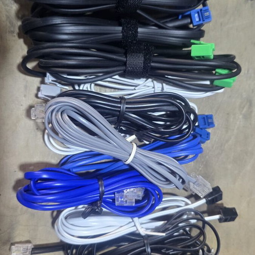 Telephone cables and splitters new, 13 filters and 12 cables