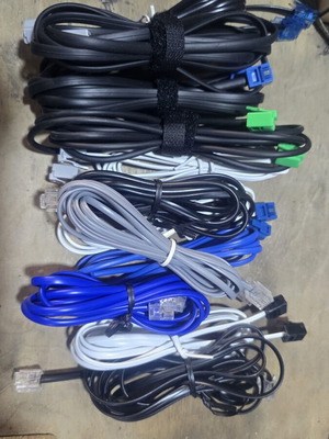 Telephone cables and splitters new, 13 filters and 12 cables