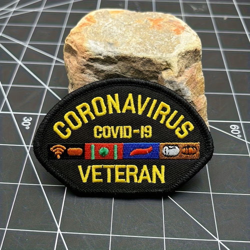 Coronavirus Veteran Patch new embroidered iron-on