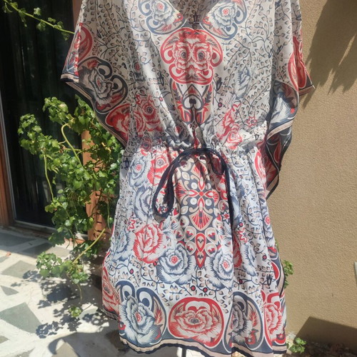 Caftan 100% Viscose colorful one size new