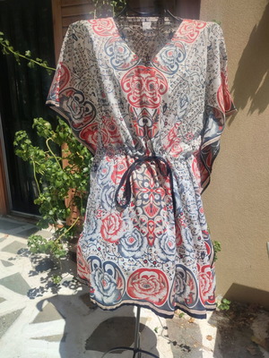 Caftan 100% Viscose colorful one size new