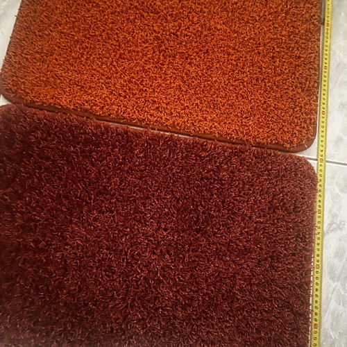 Doormats new, pack of 2, 60x40 cm, reddish shades