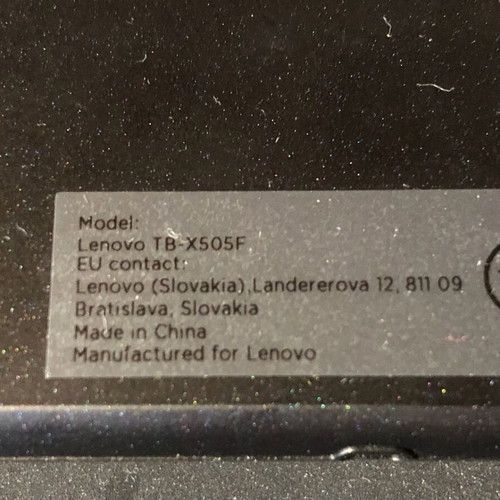 Lenovo TB-X505F tablet used with leather case spare parts