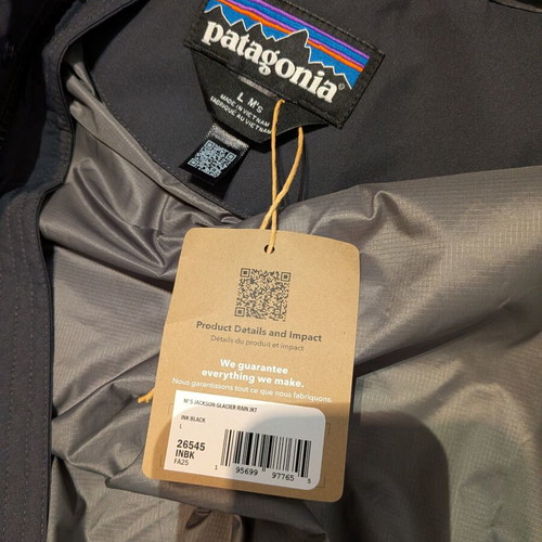 Patagonia Jackson Glacier Rain Jacket new, ink black, size L