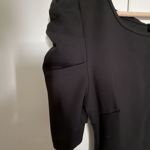 Dress black with bow and open back like new by A-Style