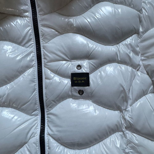 Blauer women's white puffer jacket