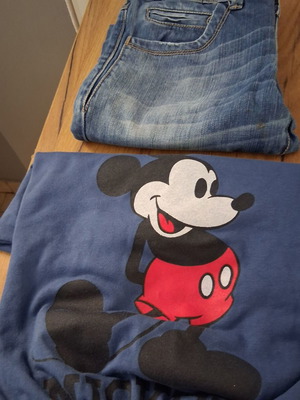 Σετ για κορίτσι με Mickey Mouse, φούτερ και τζιν, 9 ετών