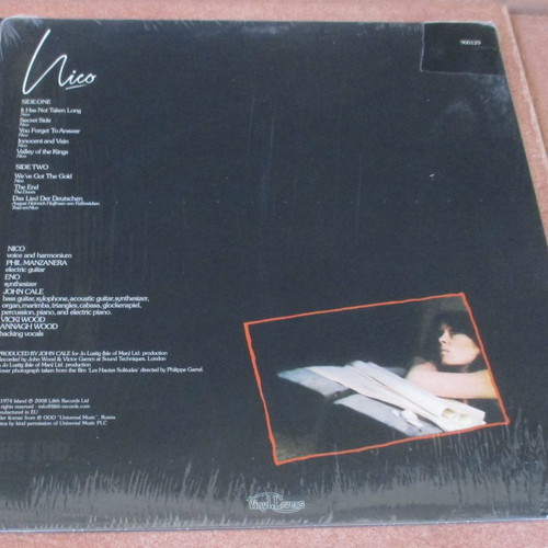 Nico The End LP 2008 Lilith folk album