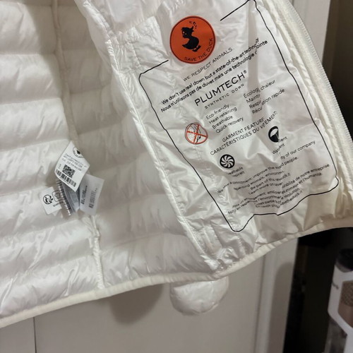 Save The Duck jacket size S like new, white