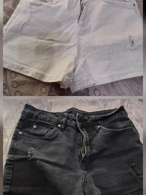 Shorts pack of 2 used, size M, black and white