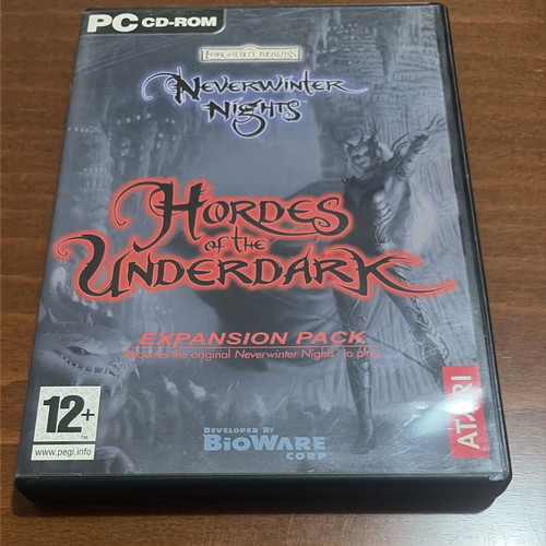 Neverwinter Nights Hordes of the Underdark Expansion Pack PC game like new