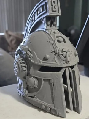 Warhammer 40k Space Marine Helmet 3D Printed Prop