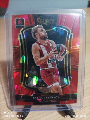 Euroleague Select Sasha Vezenkov Red Cracked Ice card like new
