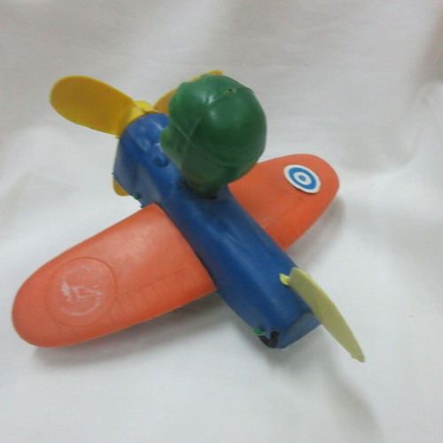 Panigyriotiko Greek Airplane Toy with Pilot 25cm like new 60s