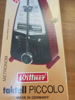 Wittner musical instrument metronome new, dark red