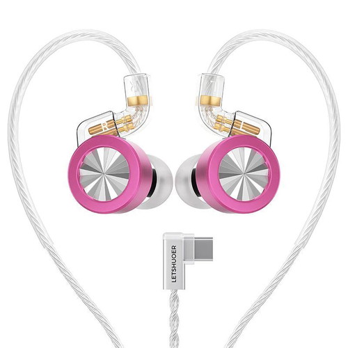 Letshuoer D02 Hi-Fi Type-C in-Ear Monitors new, berry